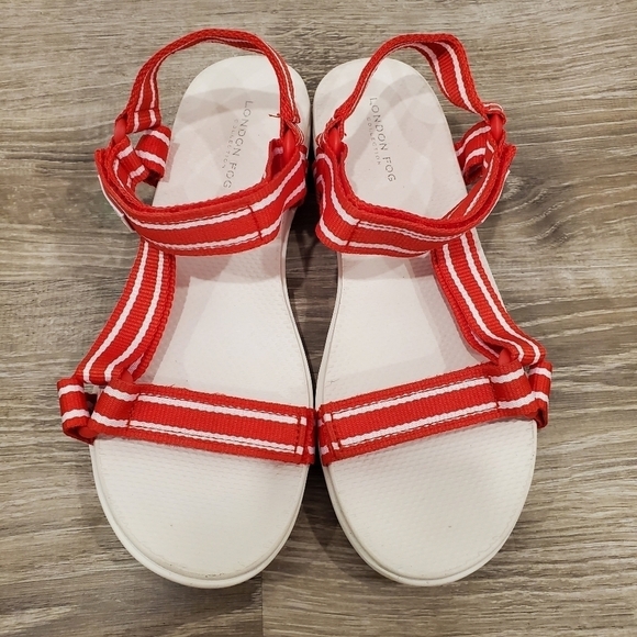 NEW London Fog Shore Club Strap Sandals - Picture 3 of 6
